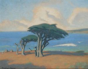 FRASER Thomas Douglass 1883-1955,The Coast of Monterey,1942,John Moran Auctioneers US 2020-11-17