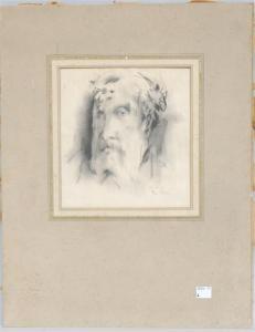 Frater Hal 1909-2008,Portrait of a man wearing a leafy headband,Braswell US 2009-10-12