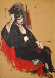 Frater Hal 1909-2008,Seated Woman,Montefiore IL 2016-09-27