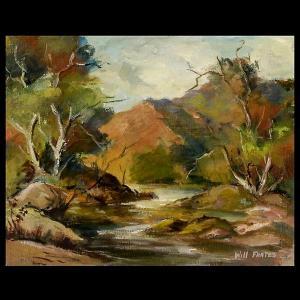 FRATES Will 1896-1969,Pecos River Landscape,Auctions by the Bay US 2008-07-06