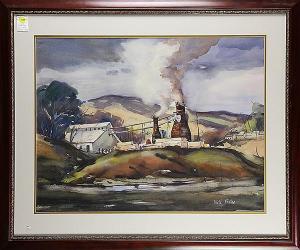 FRATES William E 1896-1969,Sierra Lumber Mill,Clars Auction Gallery US 2015-05-30
