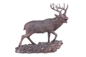 FRATIN Christophe 1801-1864,A barking stag,Dawson's Auctioneers GB 2024-03-28
