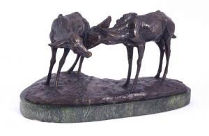 FRATIN Christophe 1801-1864,Fawns,Dallas Auction US 2024-01-31