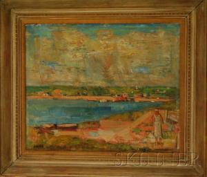 FRAZIER John 1889-1966,Bay View with Figure,Skinner US 2010-11-10
