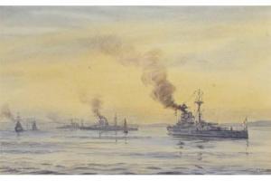 frecker Lieutenant H.E 1800-1900,Battleships in The Forth,Keys GB 2015-10-02