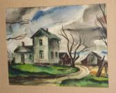 FREDENTHAL David 1914-1958,House in cloudy landscape,Ivey-Selkirk Auctioneers US 2010-05-15