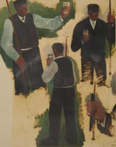 FREDERIC Georges 1900-1981,Etude de tireurs à l´arc,1934,Brussels Art Auction BE 2022-03-22