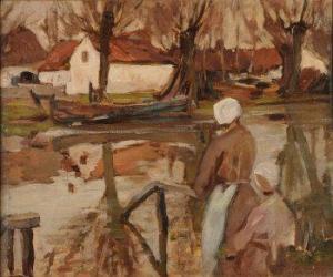 FREDERICK William 1796,'By the River,  Flushing',Morphets GB 2010-11-25