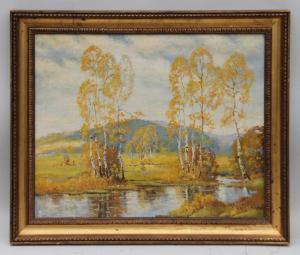 FREDERICKS Ernest 1877-1959,Spring Landscape,Kaminski & Co. US 2023-12-29