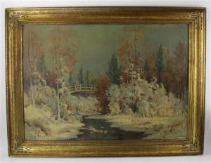 FREDERICKS Ernest 1877-1959,Winter Snow,1942,Kaminski & Co. US 2022-04-02
