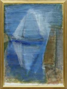 FREDRICKSSON Nils 1903,En segelbåt,Uppsala Auction SE 2016-03-15