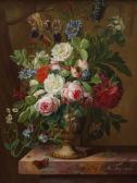 FREDRIKS Johannes Hendrik 1751-1817,Bouquet de fleurs aux insectes,Mercier & Cie FR 2017-10-15