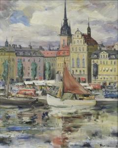 FREDRIKSSON Carl Einar, Figge 1887-1951,Kornhamnstorg, Stockholm,1937,Crafoord SE 2016-12-10