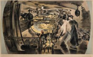 FREEDMAN Barnett 1901-1958,15 Inch Gun Turret, HMS Repulse,1941,Forum Auctions GB 2023-07-12