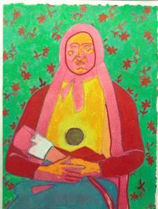 FREELAND,Indian Woman with Red and YelloCoat,Altermann Gallery US 2010-08-14