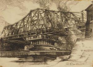 FREEMAN Mark 1908-2003,Harlem River Bridge,1930,Rachel Davis US 2023-10-21