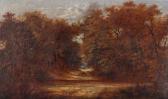 FREEMAN Will. Philip Barnes 1813-1897,Wooded landscape with cattle by a brook,Keys GB 2019-10-25