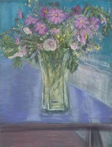 FREILICHER Jane 1924-2014,Flowers on a Blue Surround,Freeman US 2024-02-28