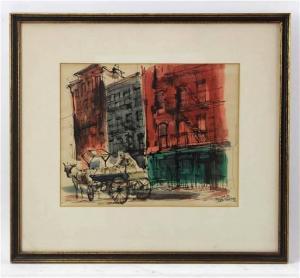 freiman robert 1917-1991,East 54th Street,1956,Kaminski & Co. US 2022-08-27