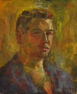 freiman robert 1917-1991,Self-Portrait,1954,Skinner US 2010-11-10