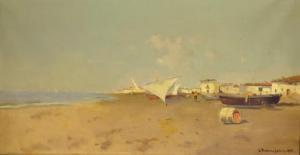 FREIXES SAURí Joaquim 1880-1942,Playa,1895,Subarna ES 2008-06-05