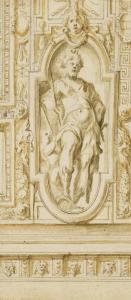 FREMINET Martin 1567-1619,Figure d'un roi couronné dans un médaillon entouré,Christie's 2022-05-18