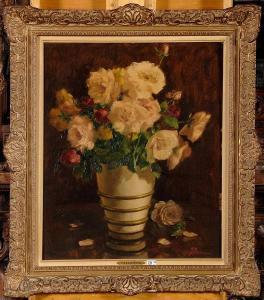 FREMINEUR Joseph 1900-1971,Vase de roses,VanDerKindere BE 2011-04-12