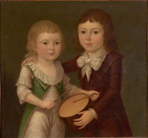 FRENCH Annie 1872-1965,Portraits de deux enfants au tambour,Beaussant-Lefèvre FR 2019-04-12