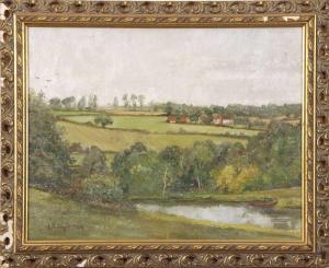 FRENCH ANTHONY 1941,Landscape, 'Cherry Tree Farm, Polstead, Suffolk',Keys GB 2023-01-05