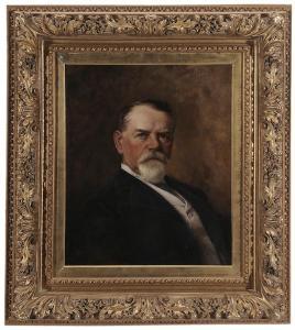 FRENCH Frank 1850-1933,Portrait said to be a Theo A. James,Brunk Auctions US 2016-01-15