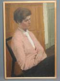 FRENCH Gerald 1927-2001,Portrait of a Seated Woman Seated Wearing ,Hartleys Auctioneers and Valuers 2018-03-21