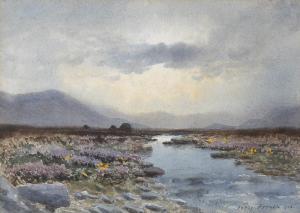 FRENCH Percy William 1854-1920,BOG LANDSCAPE,1916,Whyte's IE 2014-05-26