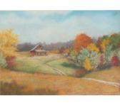 FRENCH Ray H 1919-2000,South Putnam County-Autumn, Wm Conney Home,1986,Ripley Auctions US 2007-09-30