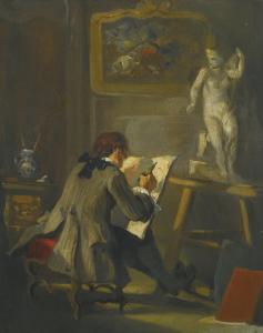 FRENCH SCHOOL,AN ARTIST AT WORK,1800,Sotheby's GB 2015-07-09