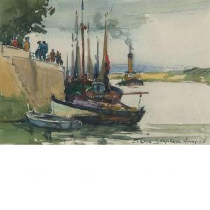 FRENCH SCHOOL,Boats Along the River,William Doyle US 2012-02-22