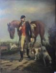 FRENCH SCHOOL,Chasseur, son cheval et ses chiens,Audap-Mirabaud FR 2014-03-18