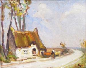 FRENCH SCHOOL,Cottage in Brittany,The Cotswold Auction Company GB 2016-10-25