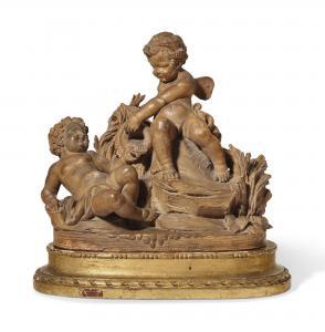 FRENCH SCHOOL,GROUP OF PUTTI ON A ROCK,Christie's GB 2019-04-30