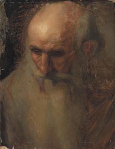 FRENCH SCHOOL,Head study of a bearded man looking down,Christie's GB 2011-04-13