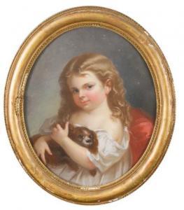 FRENCH SCHOOL,Jeune fille au chat,19th Century,Joron-Derem FR 2018-03-19