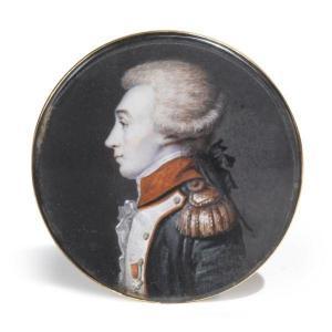 FRENCH SCHOOL,MINIATURE PROFILE PORTRAIT OF LAYFAYETTE,1790,Sotheby's GB 2011-01-21