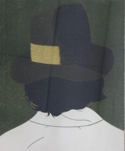 FRENCH SCHOOL,Portrait au chapeau,Le Calvez FR 2011-06-19