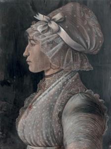 FRENCH SCHOOL,Portrait d'Adélaïde Gendron au bonnet de dentelles,Ferri FR 2016-10-14