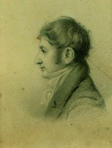 FRENCH SCHOOL,Portrait d'homme à la redingote, de profil,1809,Cornette de Saint Cyr FR 2011-06-22