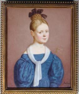 FRENCH SCHOOL,Portrait de jeune fille,1833,Beaussant-Lefèvre FR 2011-04-08
