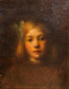 FRENCH SCHOOL,Portrait de petite fille Sans cadre,1900,Millon & Associés FR 2019-09-25