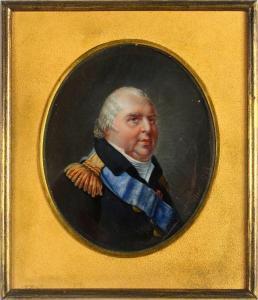 FRENCH SCHOOL,Portrait en buste du roi Louis XVIII,1822,Coutau-Begarie FR 2012-04-25