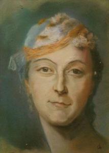 FRENCH SCHOOL,PORTRAIT OF A WOMAN WITH HAT,William Doyle US 2006-05-17