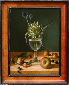 FRENCH SCHOOL,STILL LIFE WITH ARTICHOKE AND THISTLE,Stair Galleries US 2015-11-14