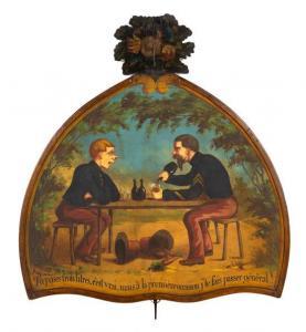 FRENCH SCHOOL,t two men drinking wine,,Hindman US 2019-02-27